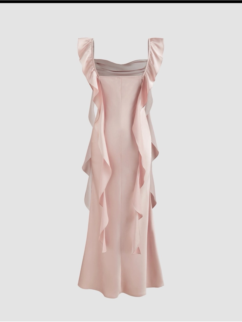 Cider Soft Pink Ruffled Maxi Dress - Picture 5 of 6